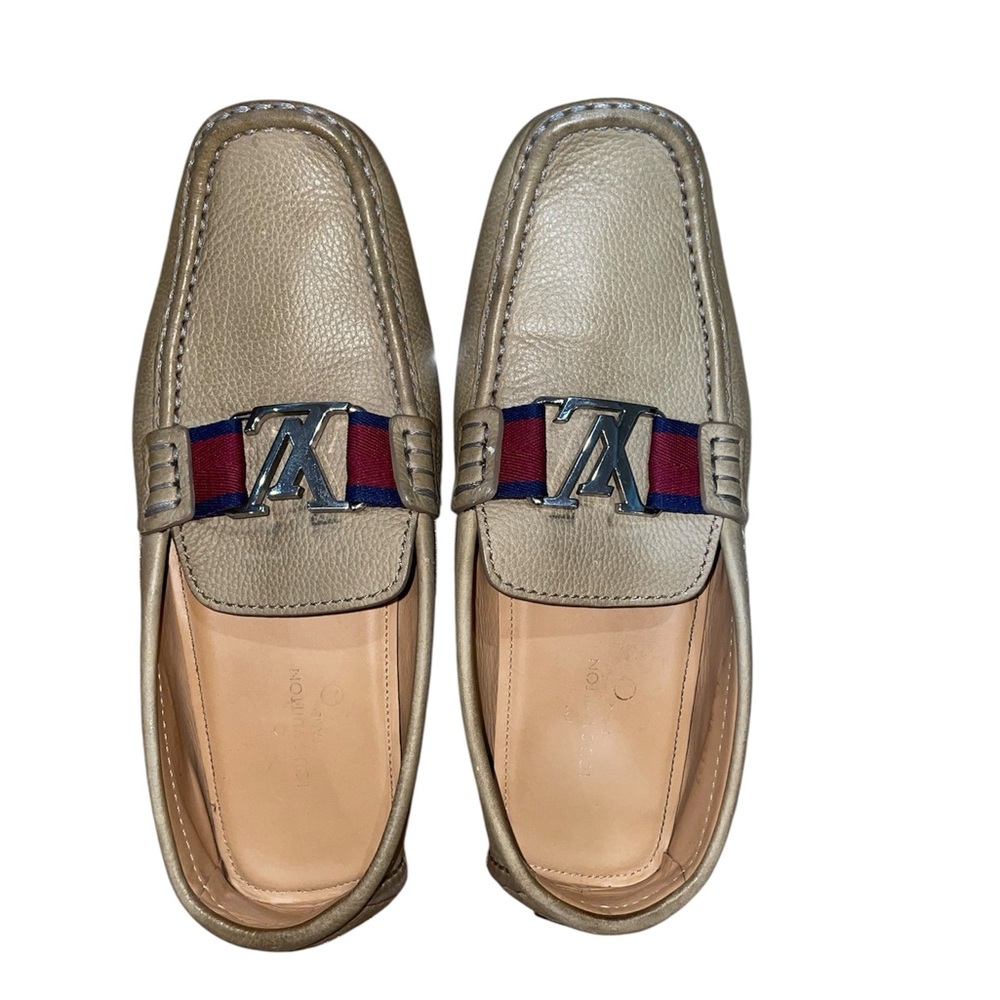Men's Louis Vuitton tan loafers sz 7.5